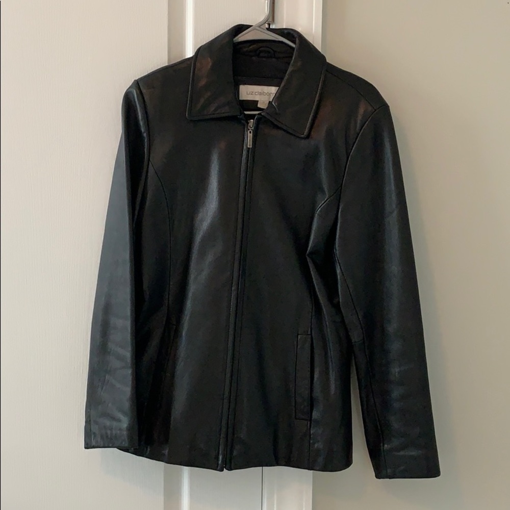 Liz Claiborne genuine leather jacket size medium